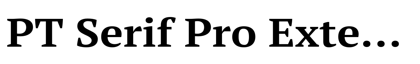 PT Serif Pro Extended Bold